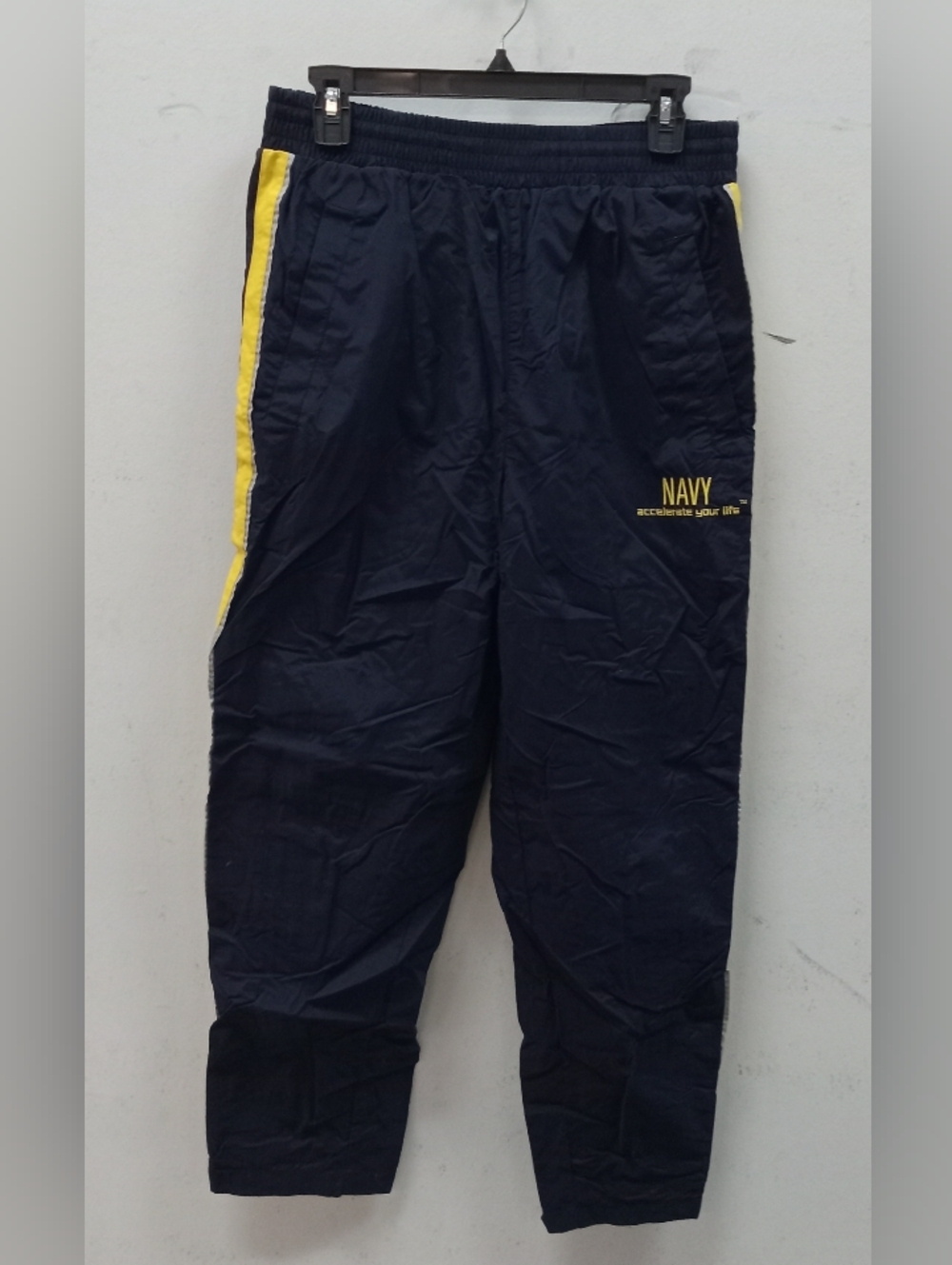 US Navy Blue and Yellow Track Pants